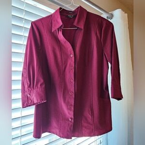 Maroon Dress Shirt